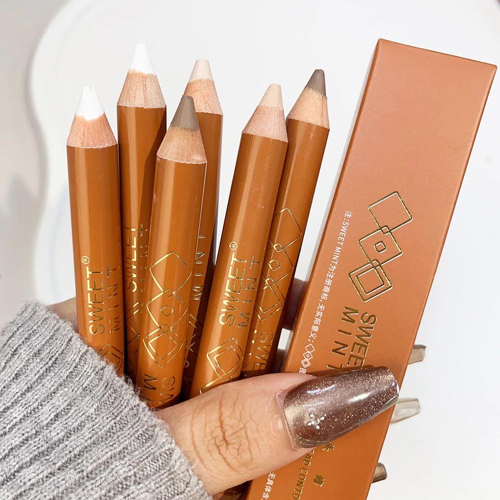 Double-ended Contouring Pen Face Brightening Corrector Nose Shadow Sculpting Natural 3D Highlighter Shading Stick Makeup