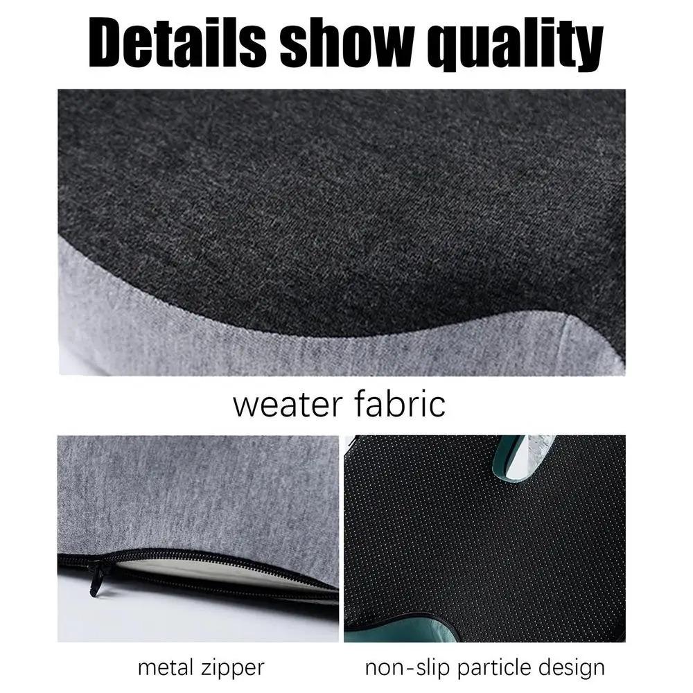 Breathable Memory Foam Backrest Cushion Non-Slip Driving Comfort Cushion Truck Driver