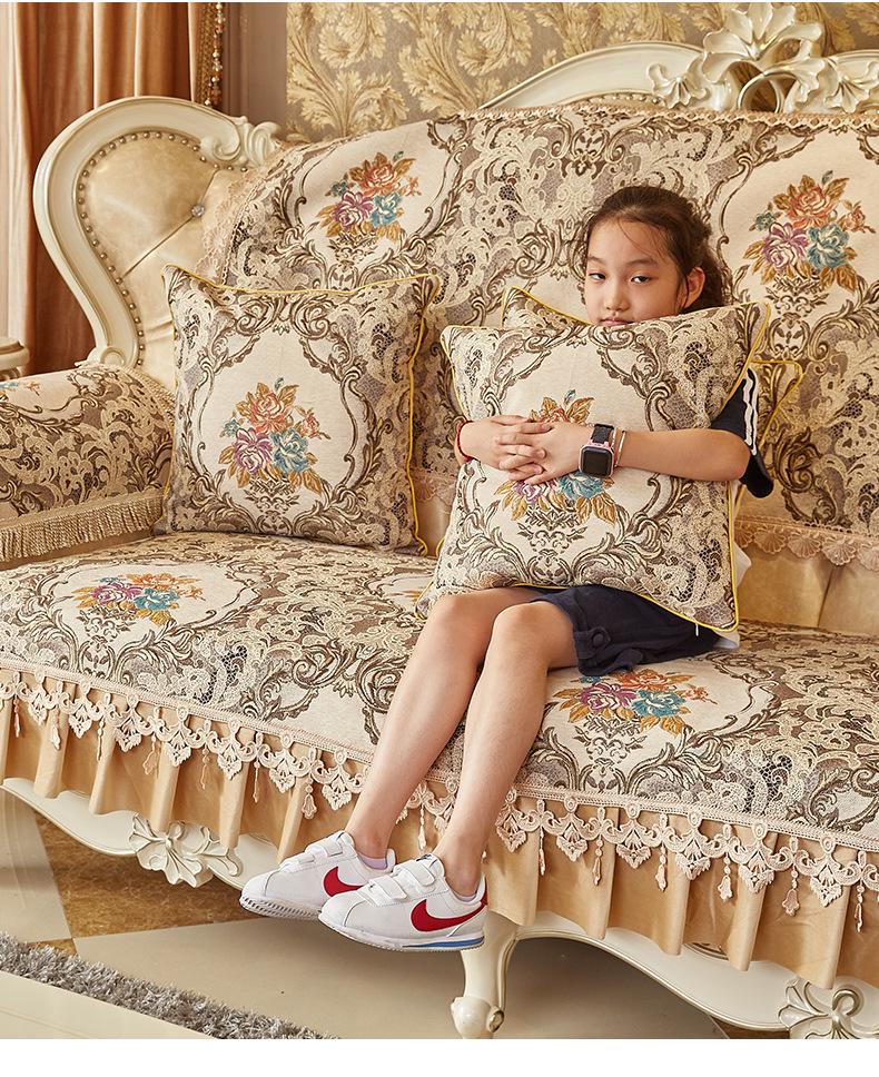 Роскошная европейская нескользящая подушка и чехол для дивана из натуральной кожи