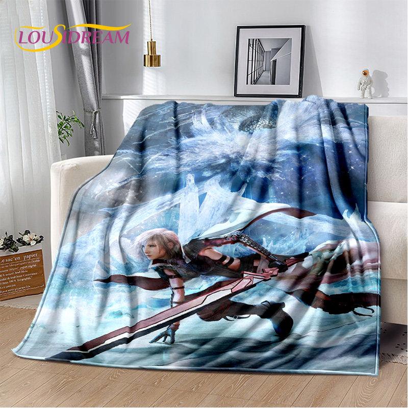 Мягкое плюшевое одеяло серии Final Fantasy Games Gamer, фланелевое одеяло, одеяло для гостиной, спальни, кровати, дивана, чехол для пикника