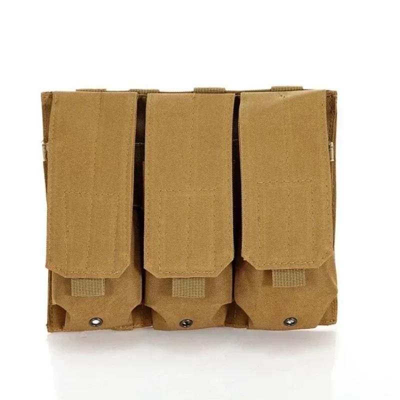 Тактические подсумки MOLLE на тройные магазины Двойные тройные подсумки для магазинов для страйкбола и пейнтбола для M4 AR15 Ak47