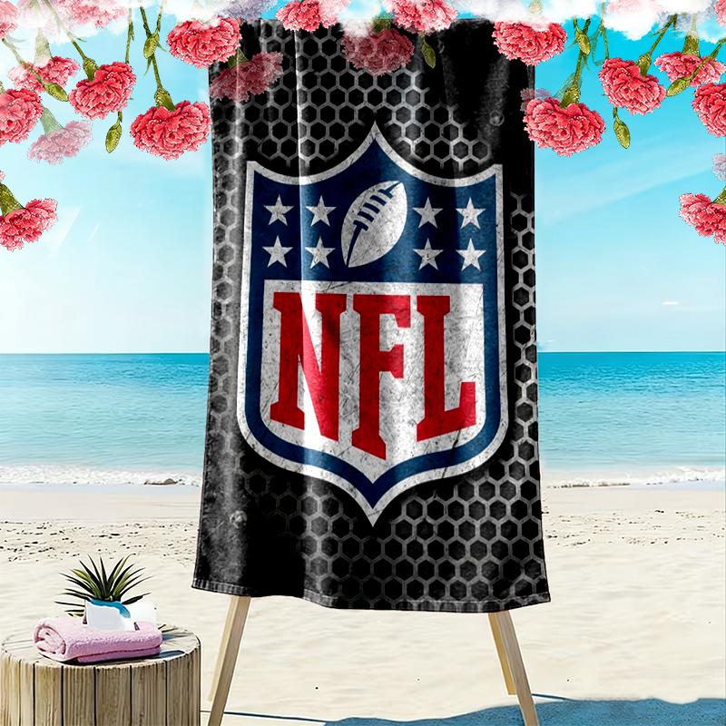 National Football League Print Beach Towel Large Soft Quick Dry Towel For Beach Camping Swimming