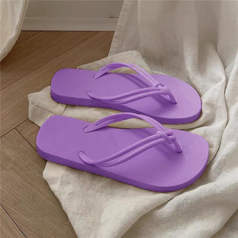 Модные повседневные плоские шлепанцы женские летние для улицы нескользящие для ванной щиплют ногу прохладные тапочки пляжная обувь