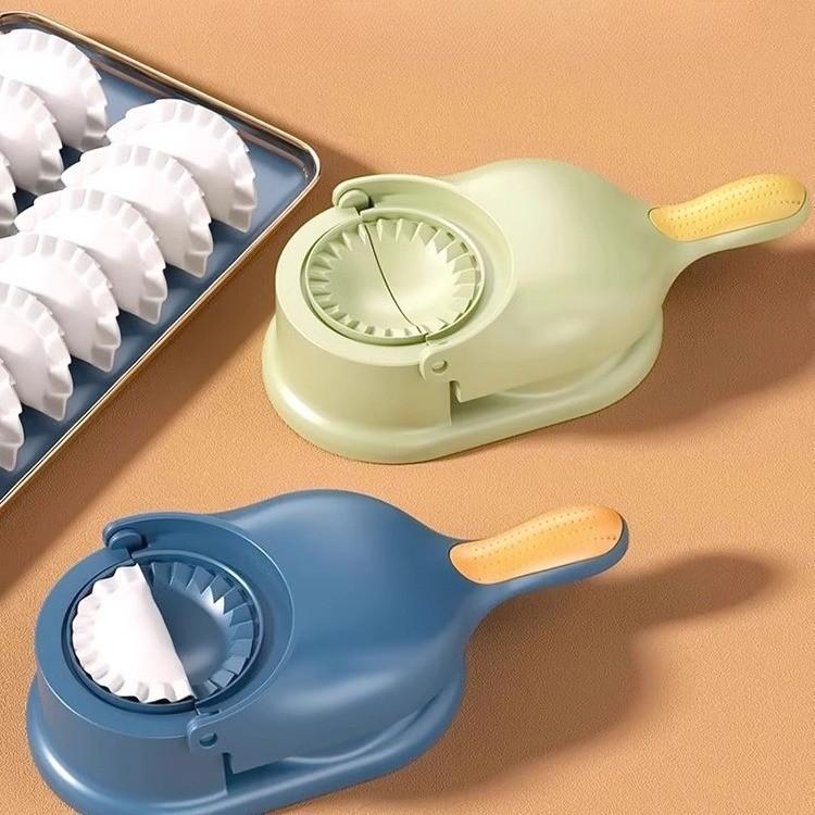 New 2 In1 Dumpling Maker DlY Kit Wrapper Presser Manual Labor-Saving Ravioli Empanadas Dough Skin Molder Machine Kitchen Gadgets