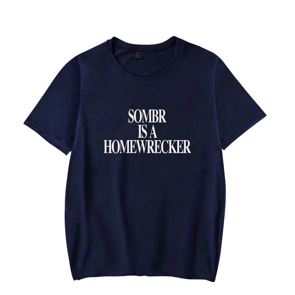 Sombr Logo Merch Tshirt Summer Unisex 2026 Shortsleeved Casual Design Tee