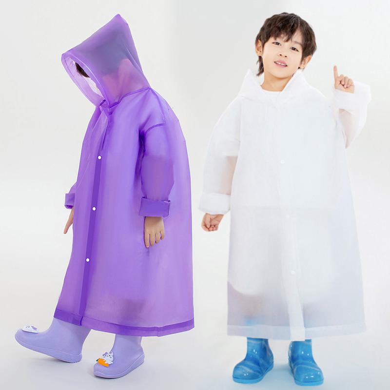 Fashion EVA Children's Raincoat Girls Boys Rain Coat Waterproof Folding Rain Coats Reusable Rainwear Kids Outdaoor Rain Poncho