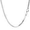 Sears Franco Chain Necklace, Silver SV 925, 3.0mm Wide, 45cm Long, Sfn100-45
