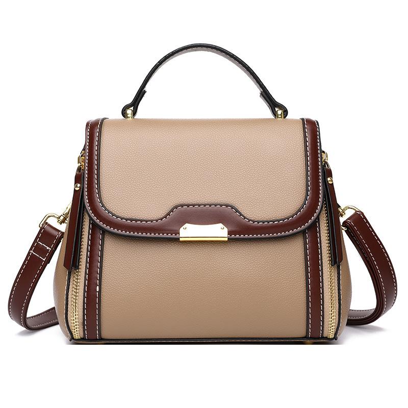 Women's bag spring new versatile shoulder messenger bag mother bag women's small square bag soft leather light luxury texture women's bag