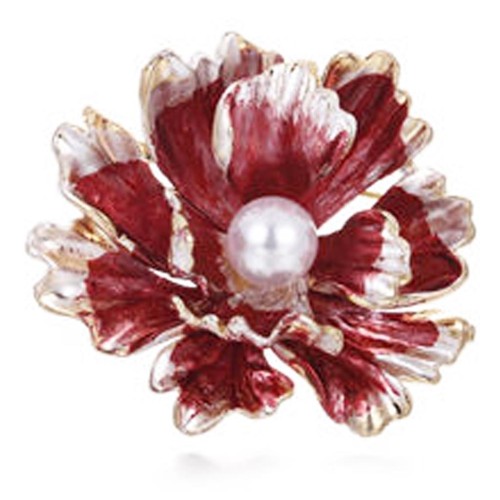 Les Trésors De Lily [R7299] - Designer Brooch 'Scarlett' Rose Gold - 50x50 Mm