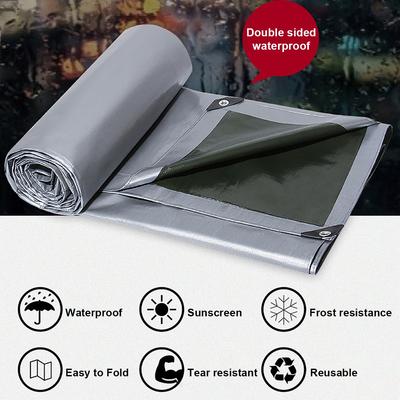 Сверхмощный усиленный брезент, водонепроницаемый полиэтиленовый брезент, наземный лист, палатка для кемпинга, лодка, автомобиль, грузовик, чехол