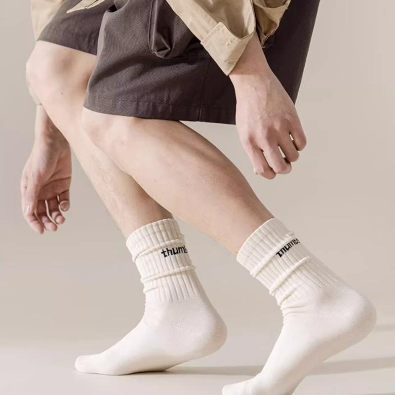 Носки средней длины для пар, дезодорирующие, впитывающие пот, спортивные баскетбольные носки с буквами, дышащие мужские носки для мальчиков на распродаже