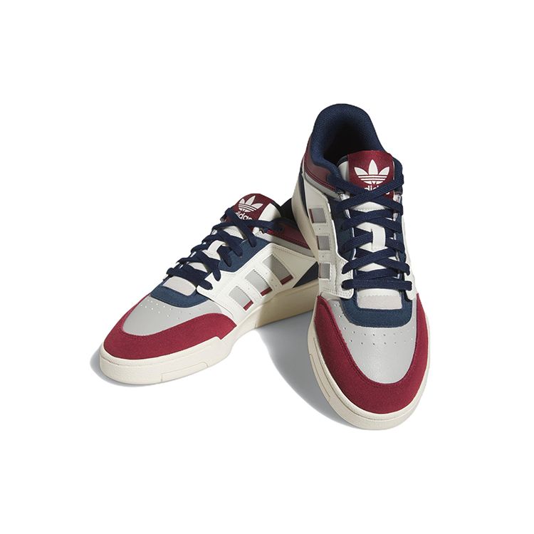 Adidas Оригинальные низкие кеды Drop Step для повседневной носки, нескользящие, прочные, с низким верхом, для скейтбординга, унисекс, белые/красные, HQ7118