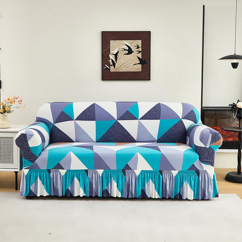Новый Чехол для Дивана Цельный Эластичный Универсальный Чехол Двухместный Универсальный Защита от Царапин Кошек и Пыли Диван Все Включено Чехол