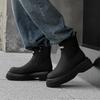 Новые ботинки Мартин мужские 2024 осень и зима на небольшой толстой подошве с увеличением роста, локомотивные тонкие короткие ботинки 5024-J