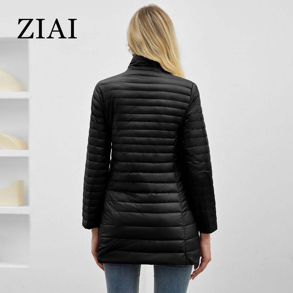 ziai Autumn Winter Women's Jacket Warm Padded Puffer Coat Ultra Light Down Jacket Women Quilted Parka Slim Fit Outerwear DM22