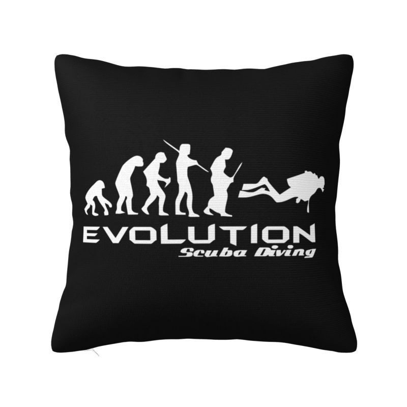 Born To Dive Forced To Work Cushion Cover xcm Soft Diver Quote Throw Pillow Case for Sofa Pillowcase Bedroom Decoration
