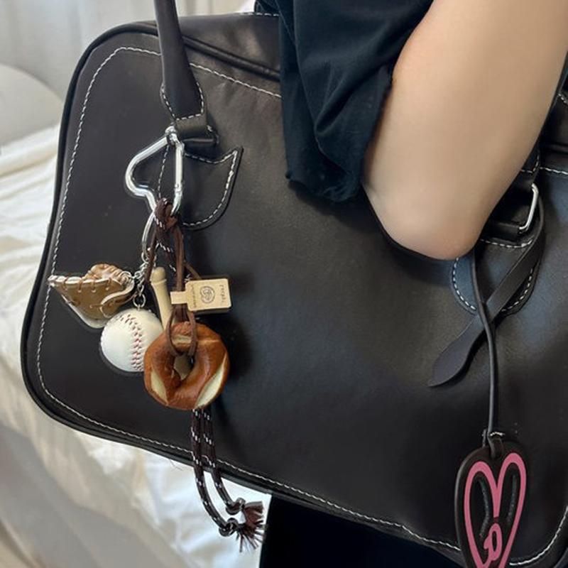 Yogodlns Милый бейсбольный хлеб, плетеная веревка, подвеска, сумка, аксессуар, модная сумка для хранения хлеба с щелочной водой, сделанная вручную