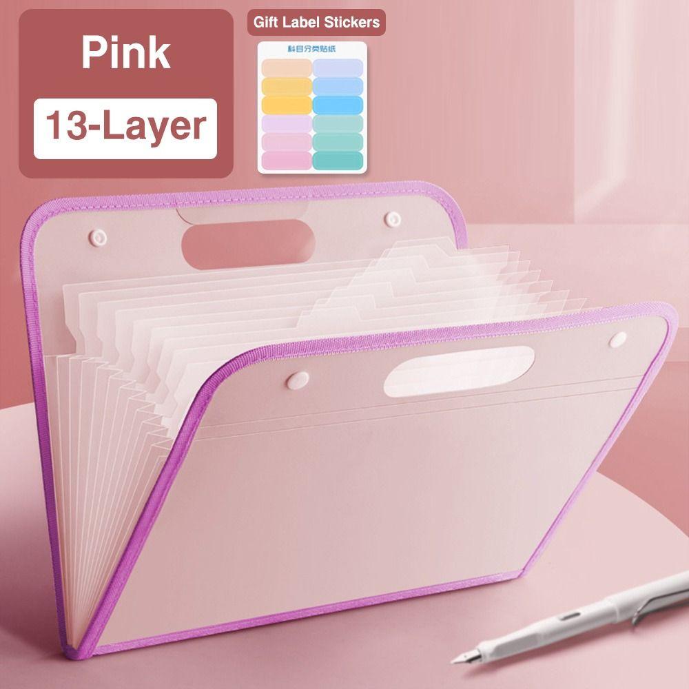 13 Pockets Organ Bag Waterproof Document Bag Creative Envelope Folder  School Office