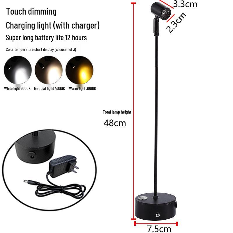 Tri-Color Touch Dimming Jewelry Display Light