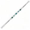 Blue Topaz Bracelet: Adjustable Sterling Silver Gemstone Jewelry