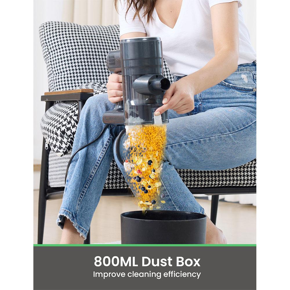 Vactidy C6 Corded Vacuum Cleaner, 18kPa Powerful Suction, 800ml Dust Box, with 7m Cable, 600W Motor, HEPA Filter