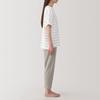 MUJI Smooth and Cool Loungewear Set in Smoky Purple Size XS Women's Short-Sleeve (FD1LBA5S) Stripes,