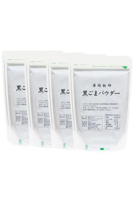 Натуральный порошок черного кунжута Sha Health 1 кг x 4 Порошок для коммерческого использования Добавка с сезамином без добавок