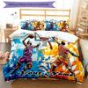 3PC Custom Name "Dynamic Basketball Duel" Bedding Set Printed Bedding Set Duvet Cover Closure Includes 1 Duvet Cover & 2 Pillowcases for All Seasons B