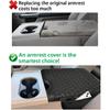 Center Console Cover Compatible With 2015-2025 Ford F150, 2017-2025 F250 F350 F450 With 40/20/40 Jump Seat, Leather Armrest Cover Middle Console