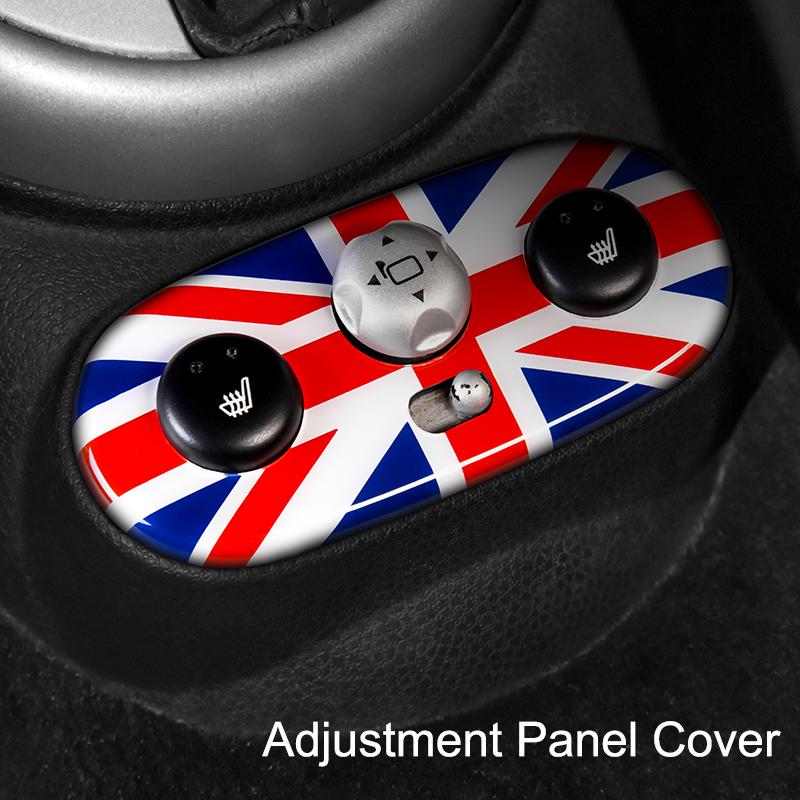 For Mini Cooper R50 R52 R53 2006 2005 2004 Rearview Mirror Adjustment Panel Decorative Stickers Cover Car Styling Accessories