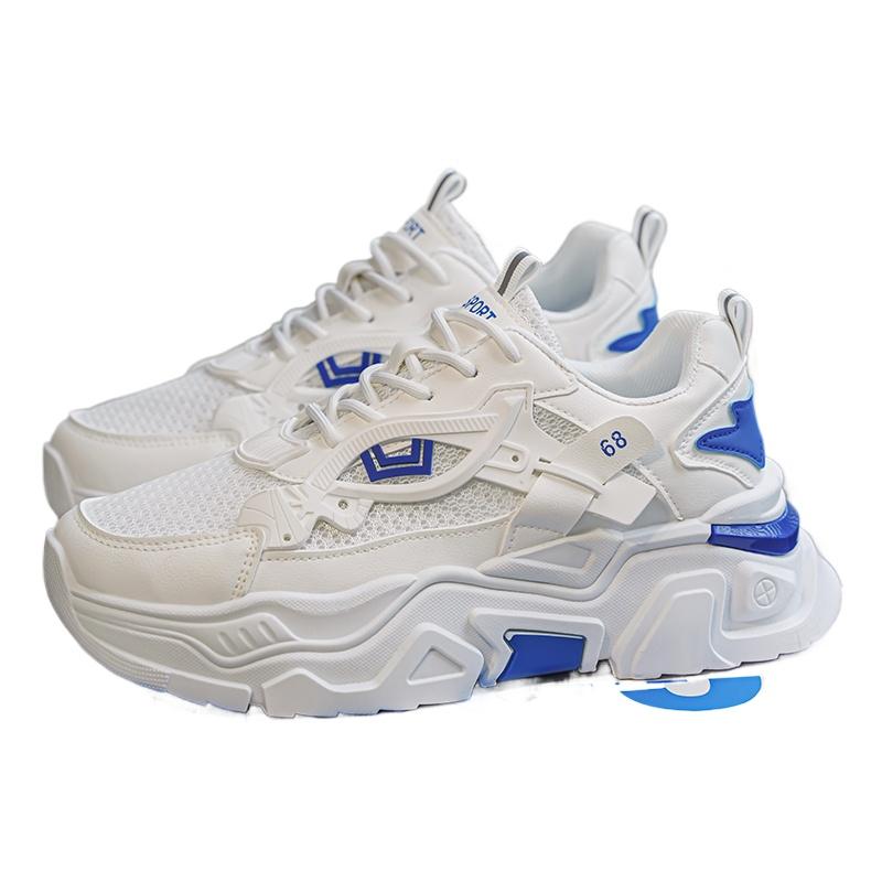 Четыре сезона Новая мужская студенческая обувь для увеличения роста на толстой подошве Повседневная спортивная обувь на мягкой подошве Удобная уличная обувь для бега