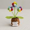 Positive Vibes Plant Doll: Knitted Potted Bouquet and Desk Ornament