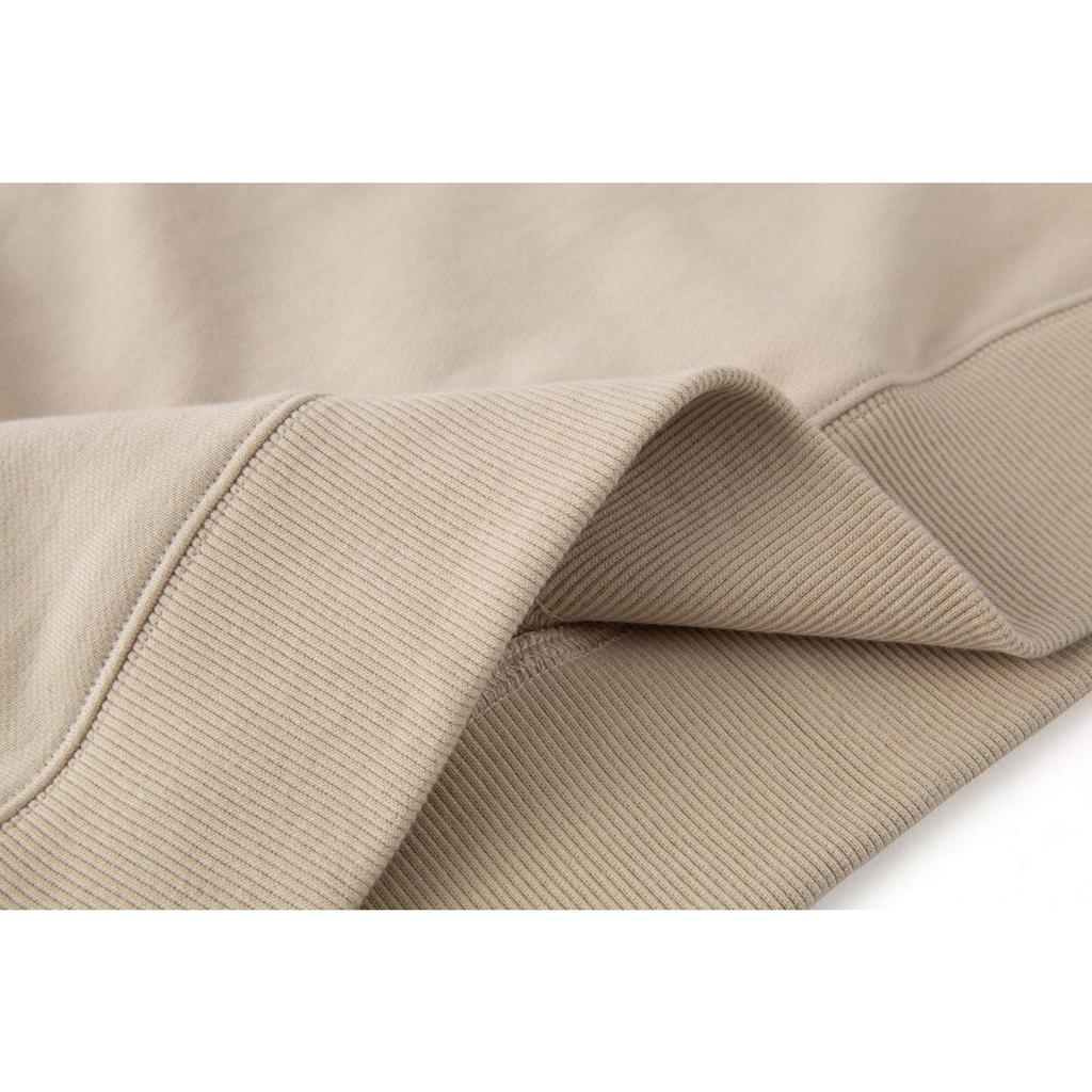 Cotton Women Solid Color Round Neck Long Sleeve Hoodie Sweatshirt Fashion Ladies Streetwear Slouch Pullover Jumper Tops