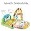 Baby Playmat Kick and Play Piano Gym with Music LED Lights Hanging Toys Mirror Musical Activity