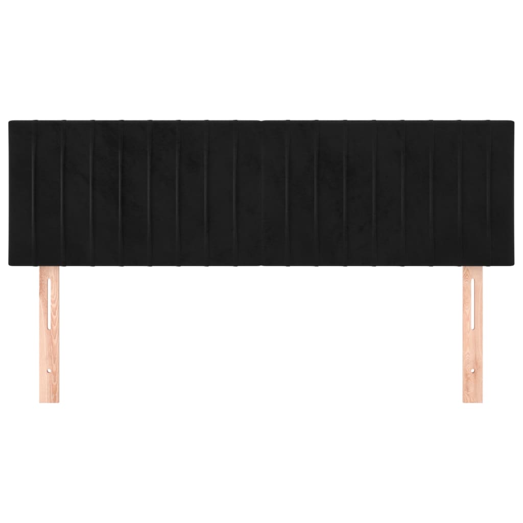 Headboards in Black 144 x 5 x 78 88 cm Velvet