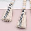 Wooden Beads String Vintage Rustic Durable Decorative Portable Fashionable Prayer Beads for Living Room