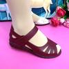 Comfortable Soft Leather Flat Sandals for Middle-Aged Women - Summer Collection