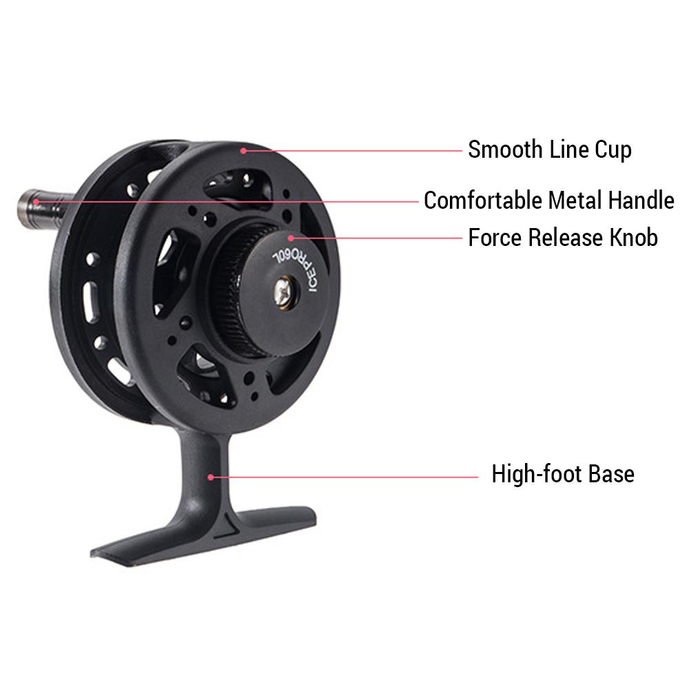 Катушка для нахлыста Передняя рыболовная катушка50 мм/60 мм Ручная катушка для зимней рыбалки