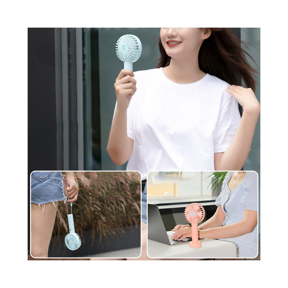 (Green) YOOBAO Y-F3S 3000mAh Handheld Fan Portable Mini Cooling Fan with Removable Base