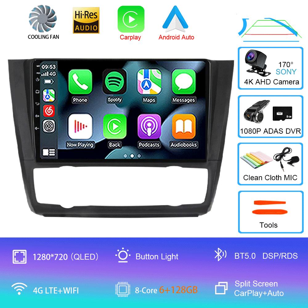 Android 12 For BMW Serie 1 Serie 1 E88 E82 E81 E87 2004-2012 Multimedia Navigation GPS Video Autoradio Player Car Stereo Carplay