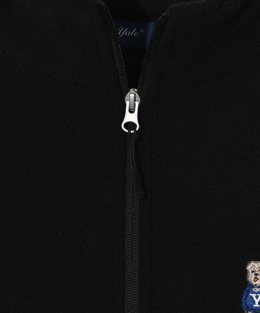 Флисовая спортивная куртка Yale Embroidery Dan_Черная