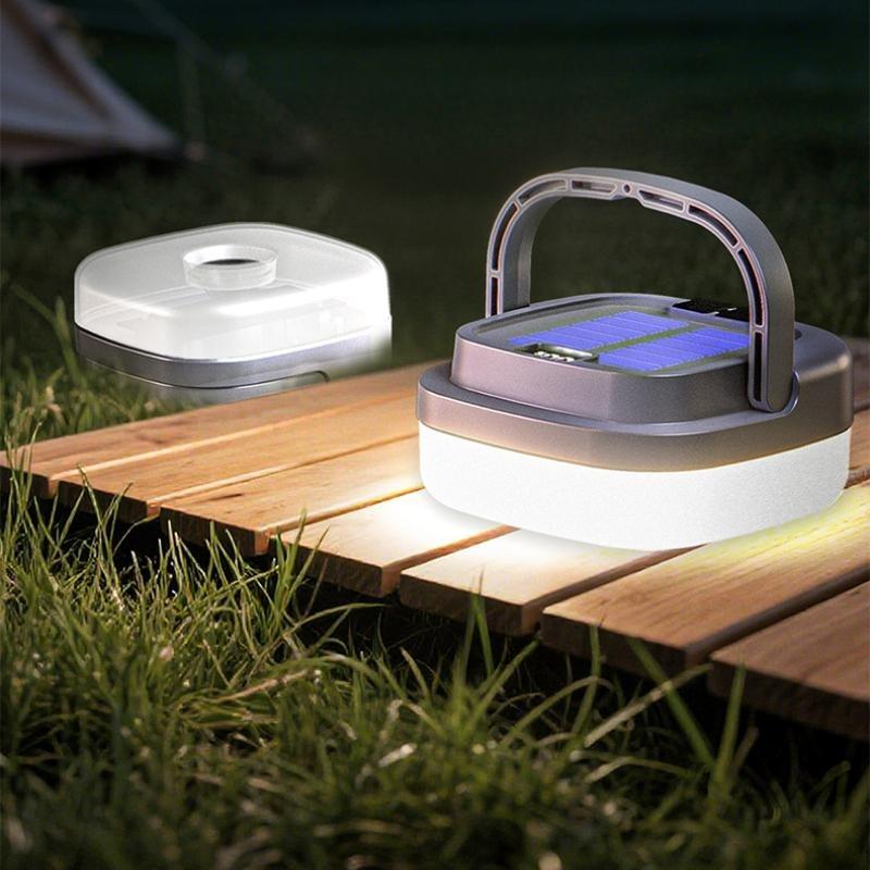 Уличная садовая палатка с цифровым дисплеем, солнечный кемпинговый фонарь с 5 режимами для быстрой зарядки и защиты от перезаряда, специально разработанный для кемпинга