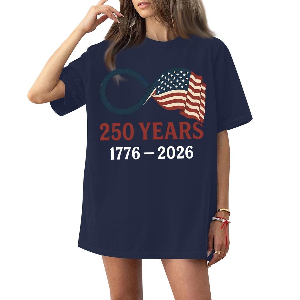 Женская футболка с круглым вырезом и короткими рукавами с принтом