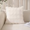 Пузырчатый бархат Имитация кроличьего меха Однотонный Тай-дай Плюшевая подушка для дивана в гостиную Подушка из пузырчатого меха Домашний текстиль Декор