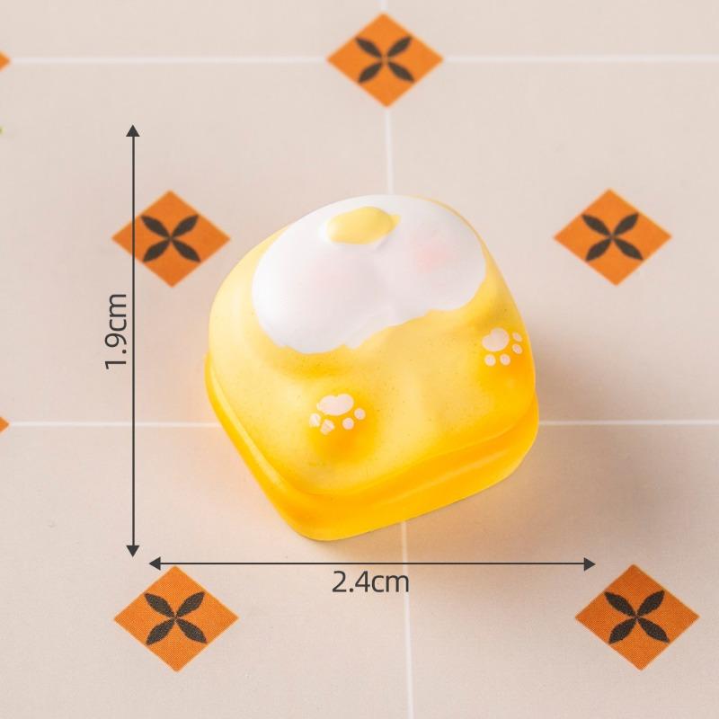 Микро-ландшафт Симуляция Милые Маленькие Животные Десерты Маленький Хлеб Украшения Слепые Пакеты