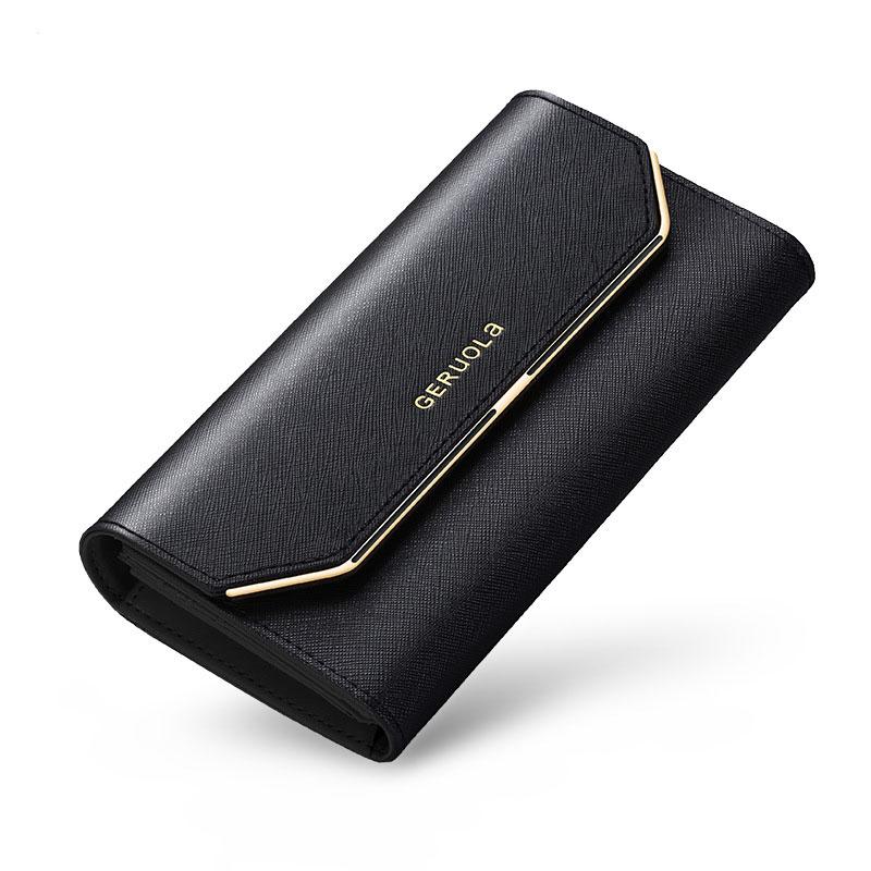 Кожаный женский кошелек, новый женский длинный кошелек, большой емкости, клатч с несколькими картами, кожаный кошелек, сумка для мобильного телефона