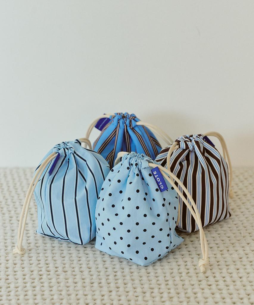 Мешочек Clote String Pouch Mini - Темно-синий в полоску