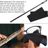 New 3Sets Flute Cleaning Rods & Cloth Interior Care Cleaner Tool for Wind Instrument
