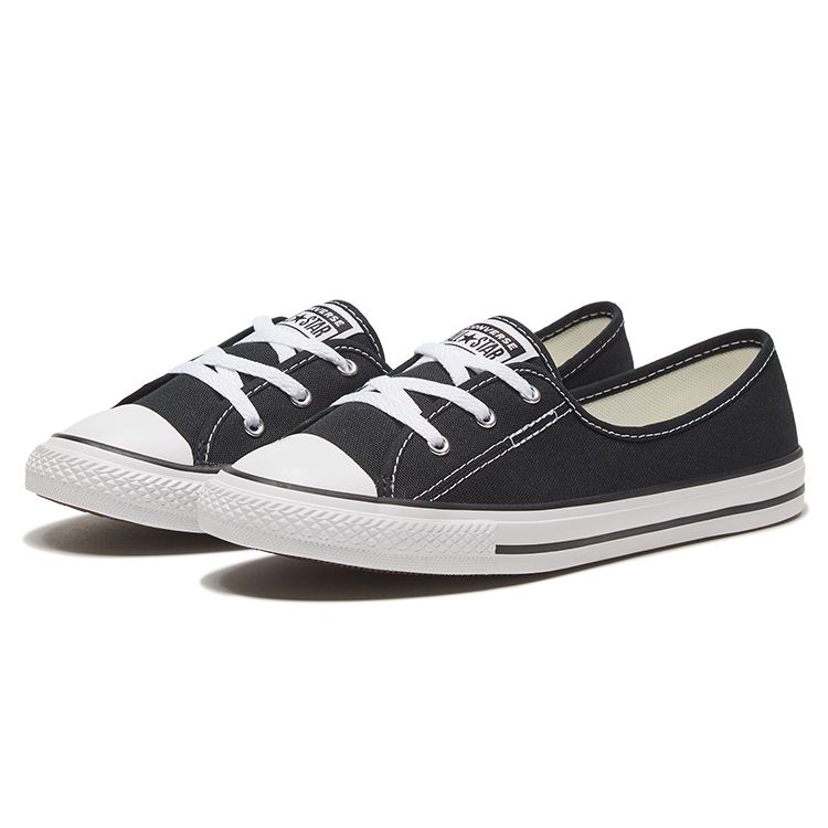 Converse Кружевная комбинация Chuck Taylor All Star Ballet Black White (Женский) Женские кроссовки 566775C