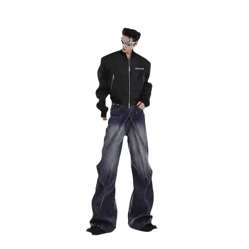 Джинсы-клеш с высокой талией и широкими штанинами из коллекции весна/осень 2023 года в винтажном стиле